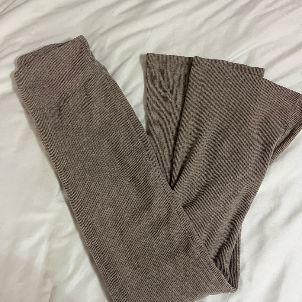 Ribbed flare lounge pants